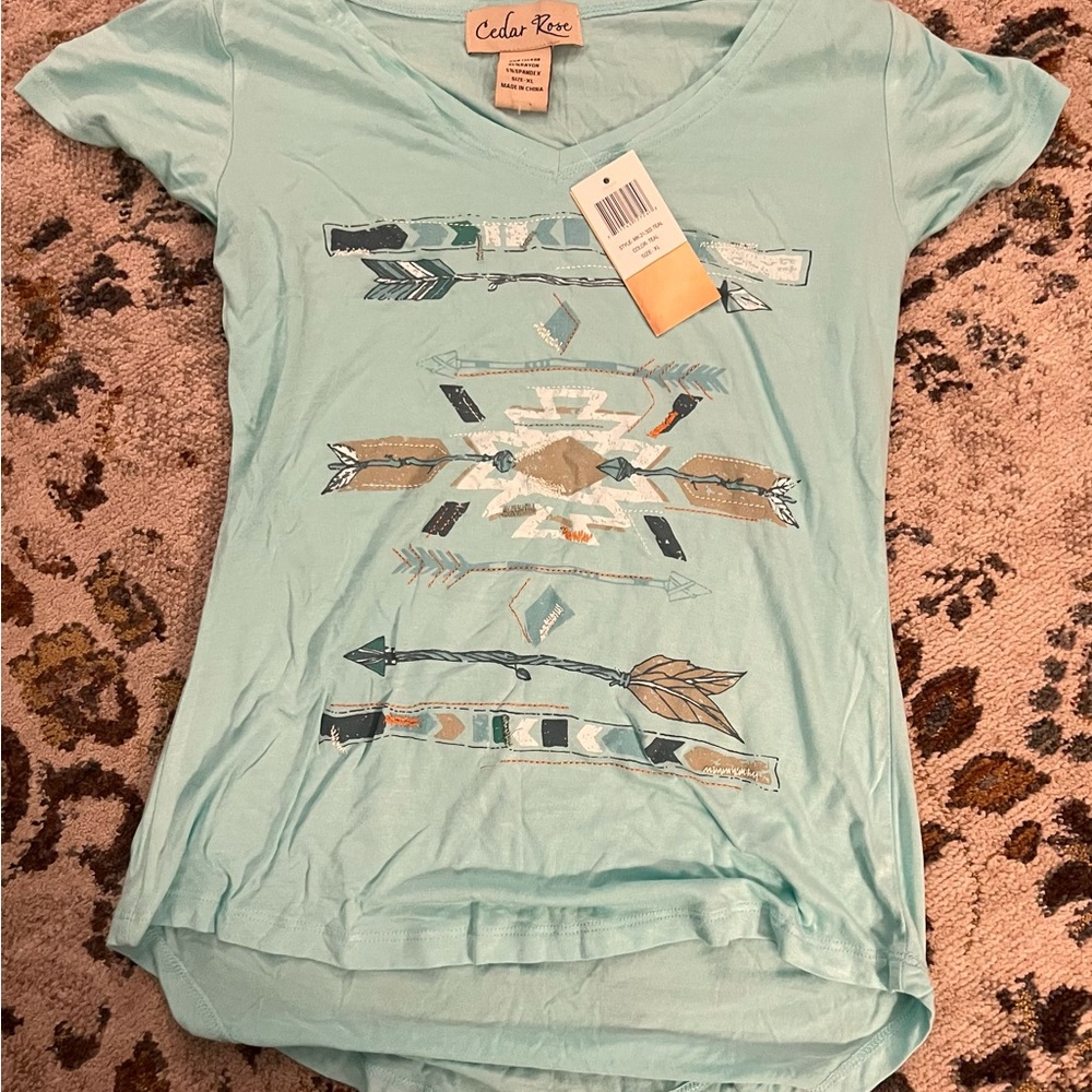 Green Graphic Short Sleeve T-Shirt